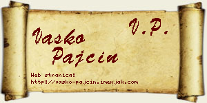 Vasko Pajčin vizit kartica